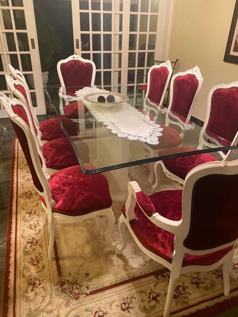 Conjunto de mesa jantar Luís XV - Foto 4