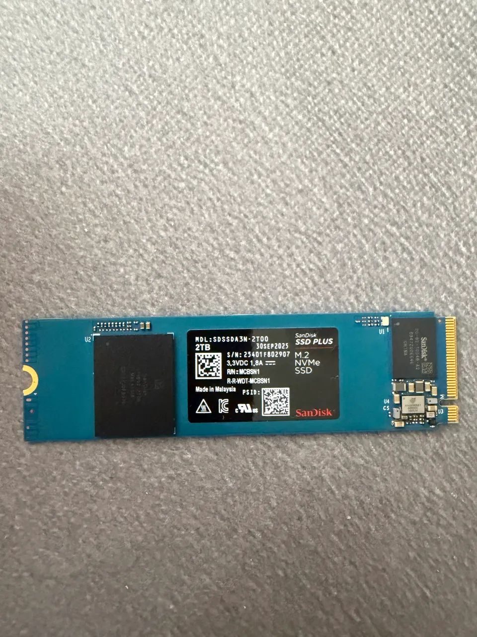Ssd Nvme m2 Sandisk plus 2tb