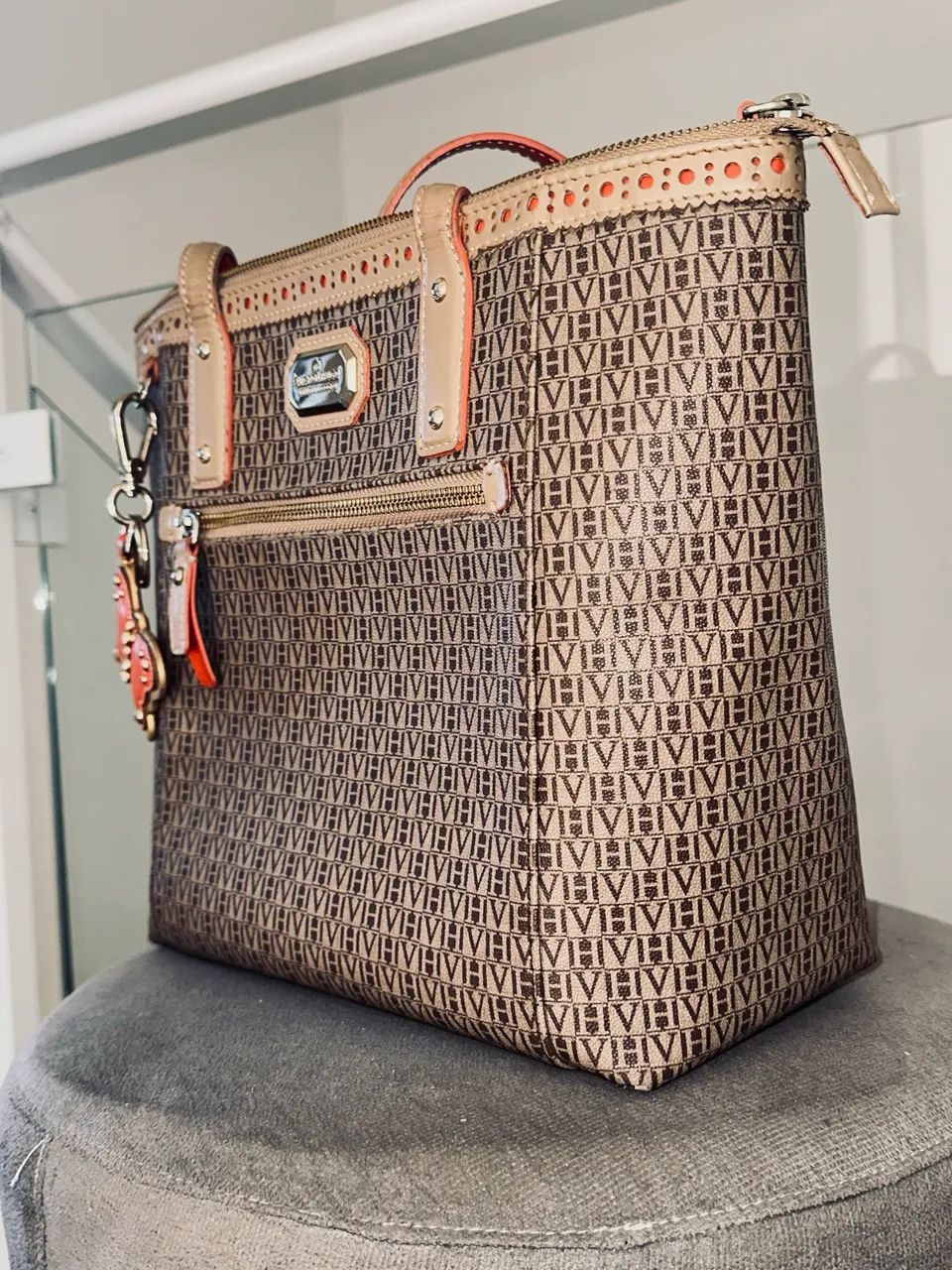 Bolsa Victor Hugo Bege - Foto 5