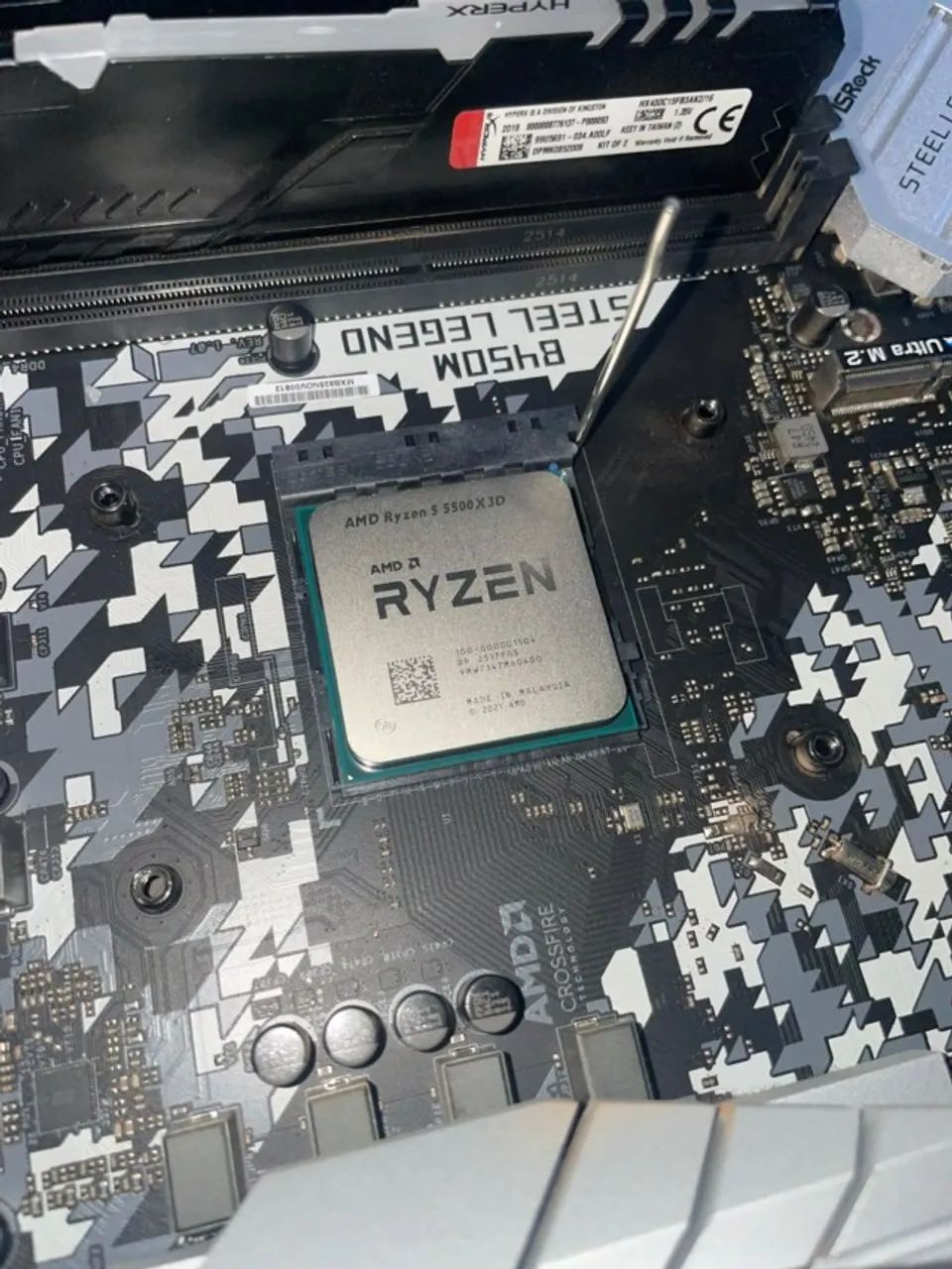 Processador AMD Ryzen 5 5500X3D 96 MB de cache 