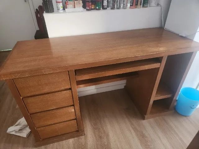 Mesa de Escritório em Madeira Maciça  - Foto 3