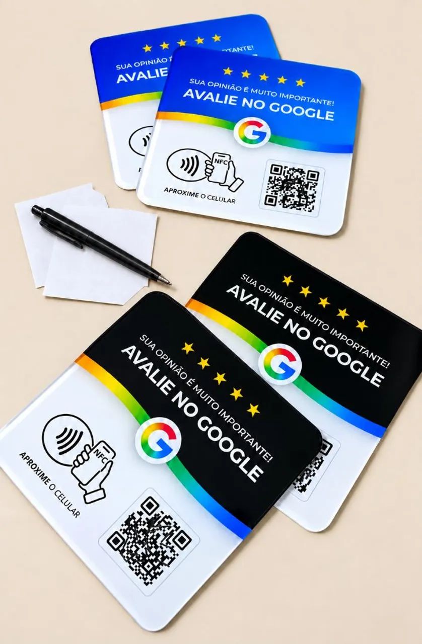 Seja Vendedor Placa Google Avaliação NFC e QR CODE DINAMICO - Foto 4