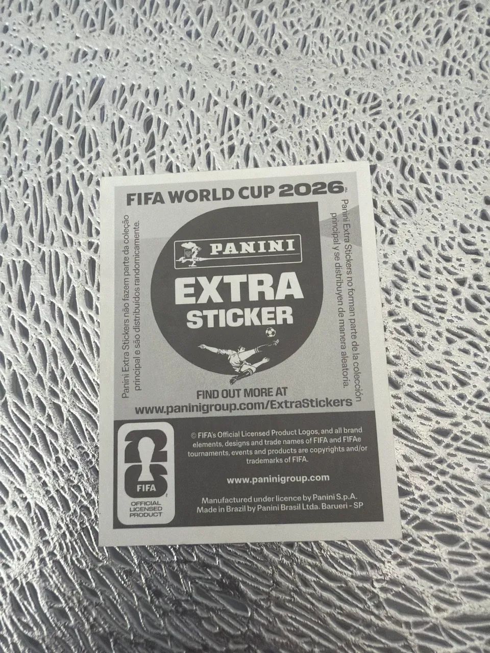Figurinha Cristiano Ronaldo extra ticket - Foto 2