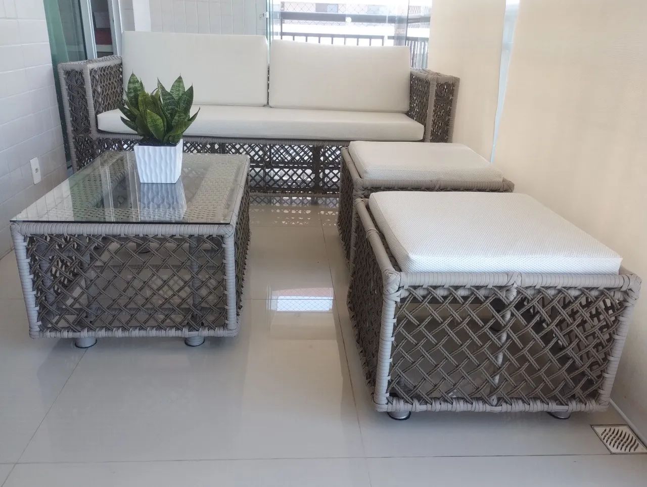 Conjunto completo de varanda