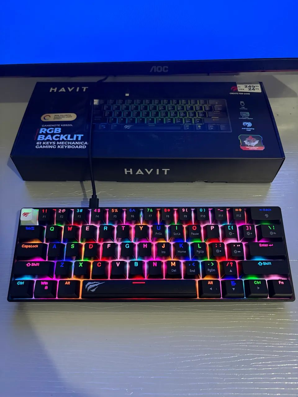 Teclado mecânico 60% - Foto 4