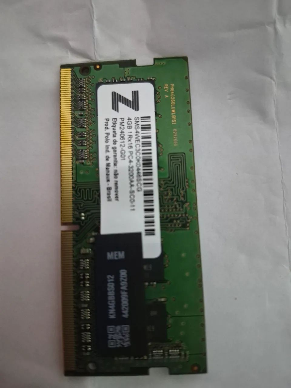 Memória ddr4 3200MHz 4g