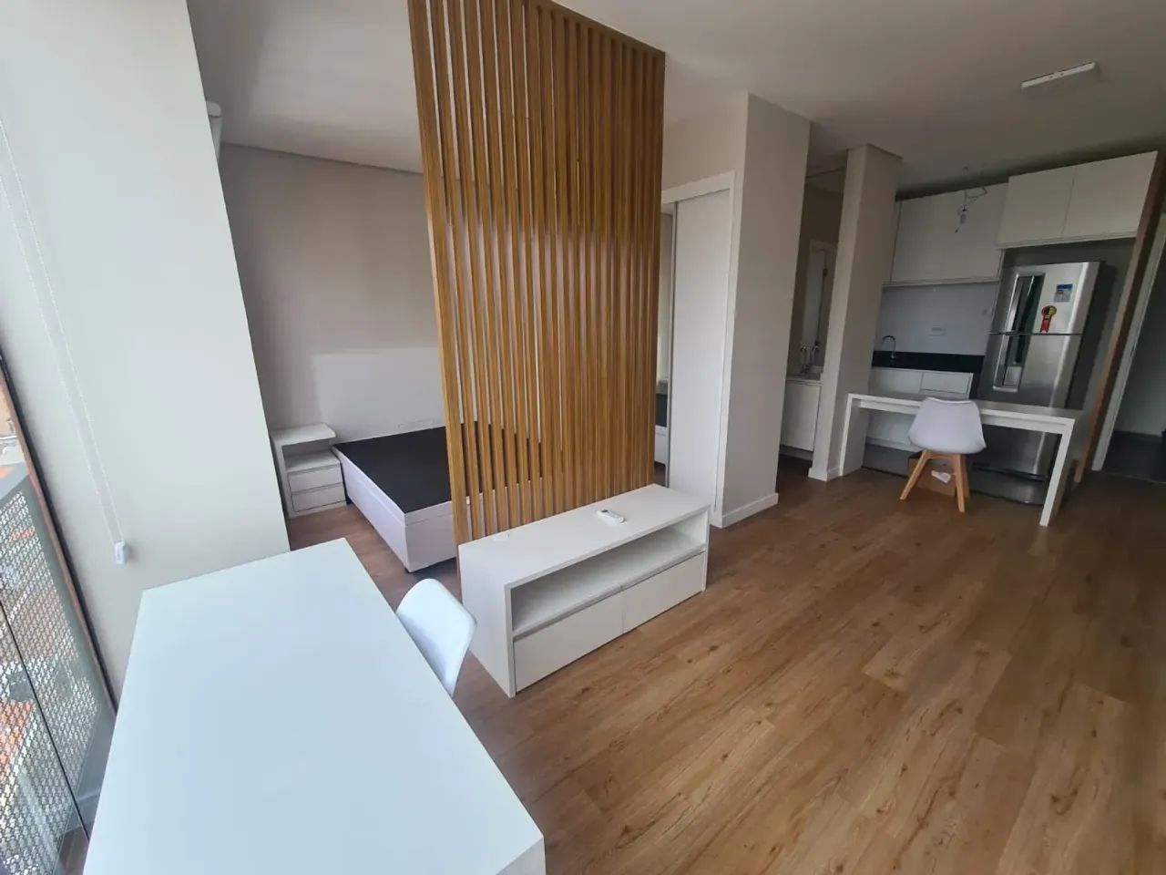 Studio mobiliado, 35m2, com  1 vaga na Chácara St. Antônio