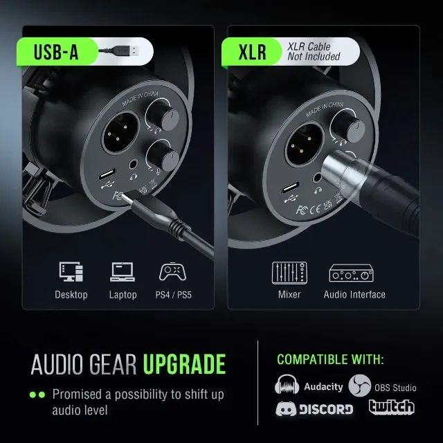 Microfone Dinâmico Fifine K688 Usb Xlr Gravação Podcast - Foto 5