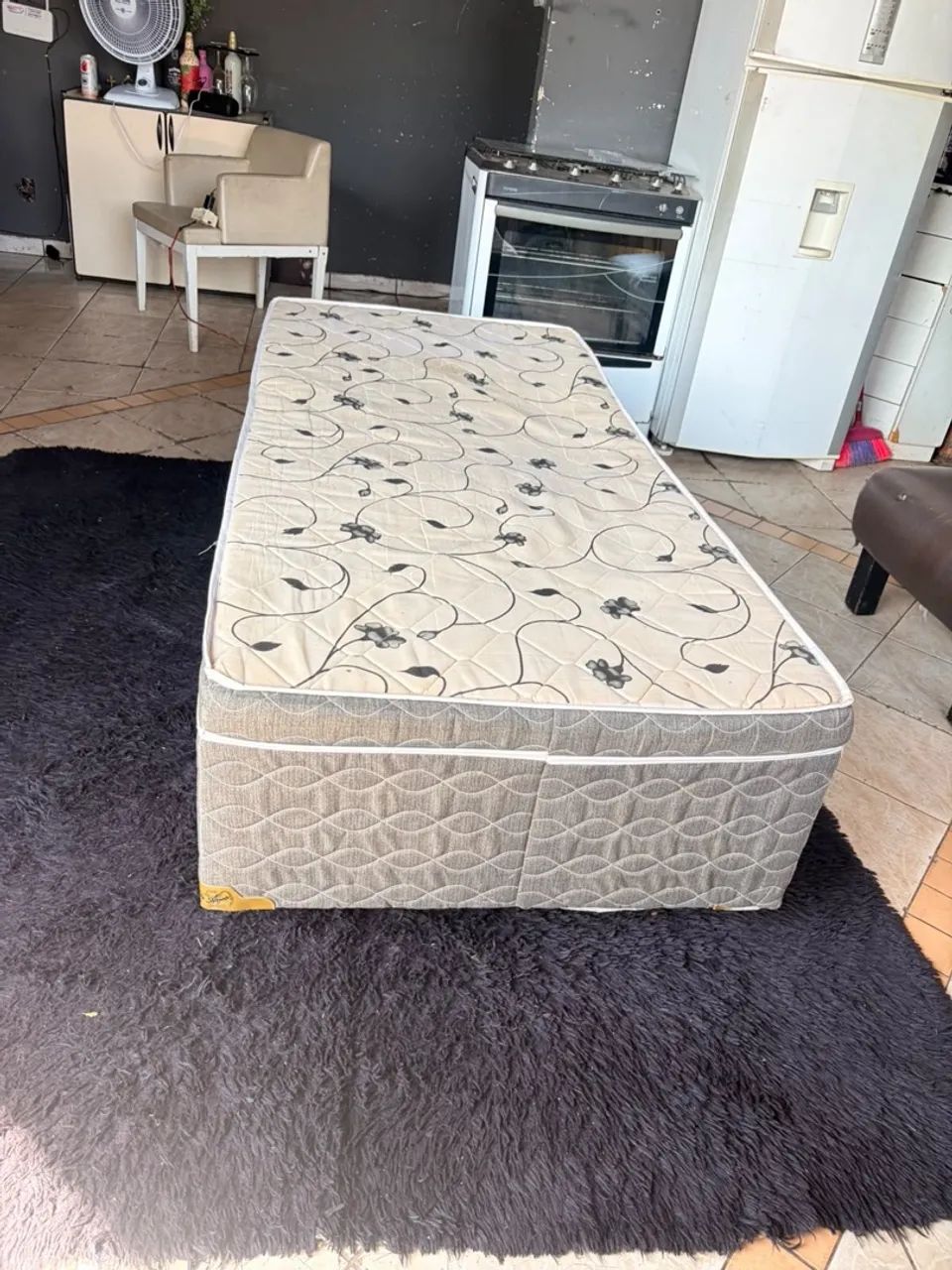 Base de cama box solteiro   