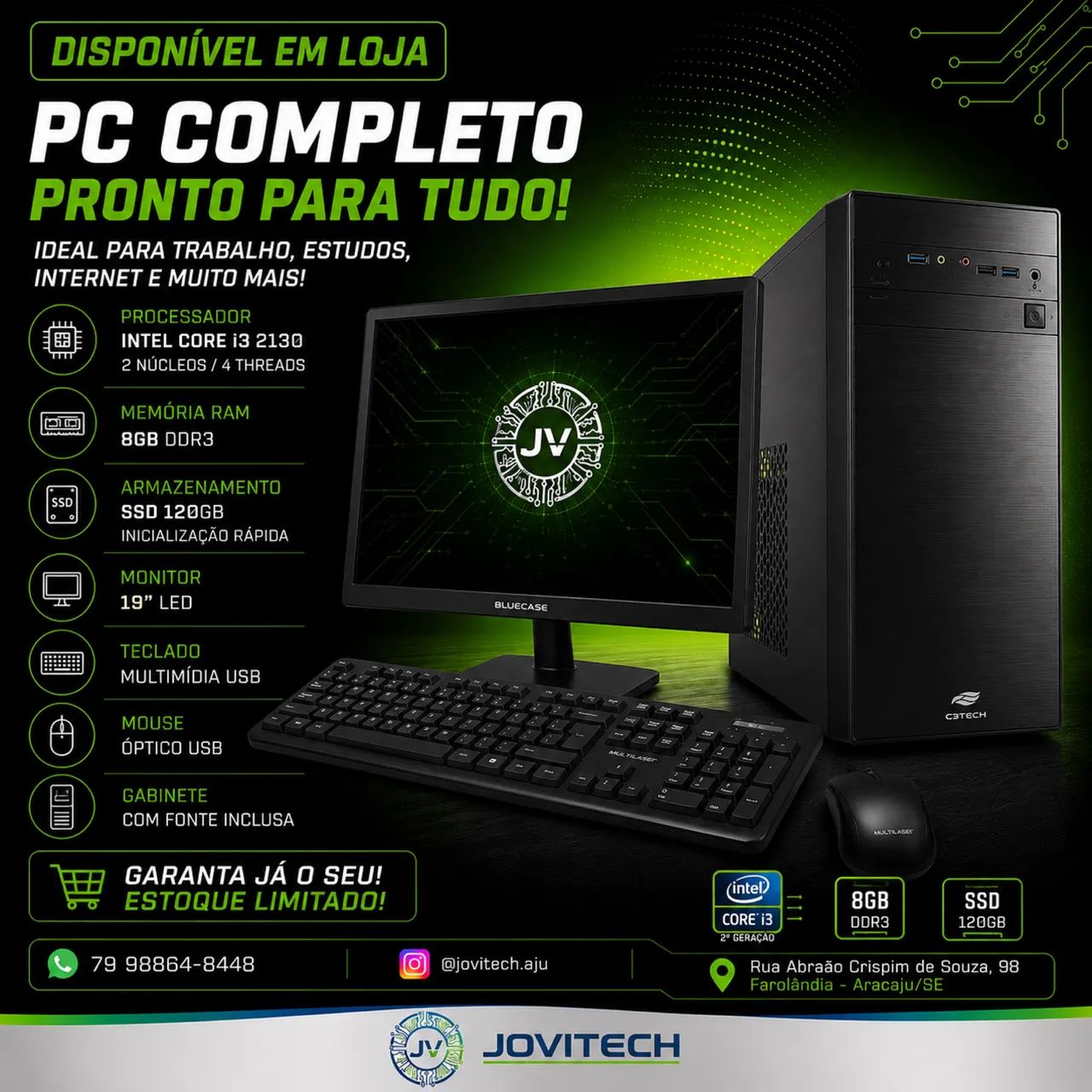 COMPUTADOR COMPLETO NOVO
