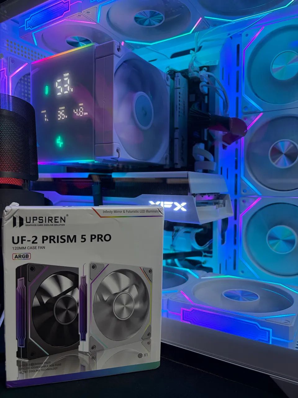 Kit 4 Fans PRISM 5 PRO Regular Branca NOVAS