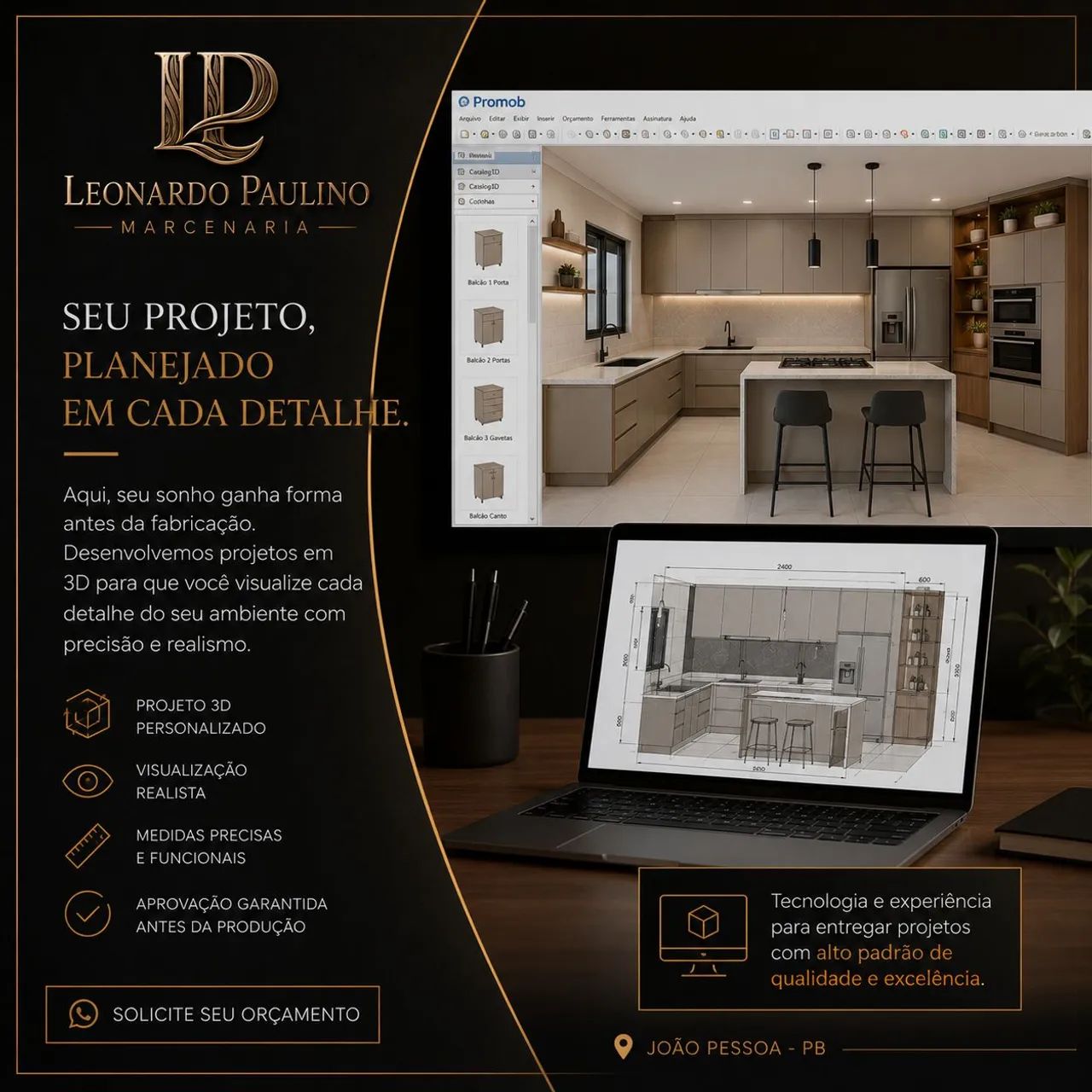 Móveis Planejados  | Projeto 3D Personalizado |  - Foto 2