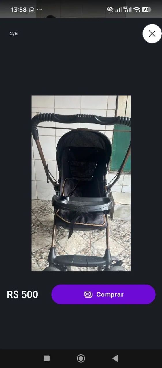 Carrinho de bebê Galzerano  - Foto 4