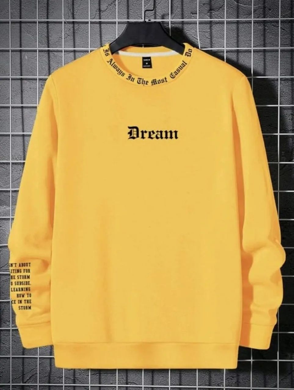 Moletom Masculino Amarelo Manfinity - Foto 3