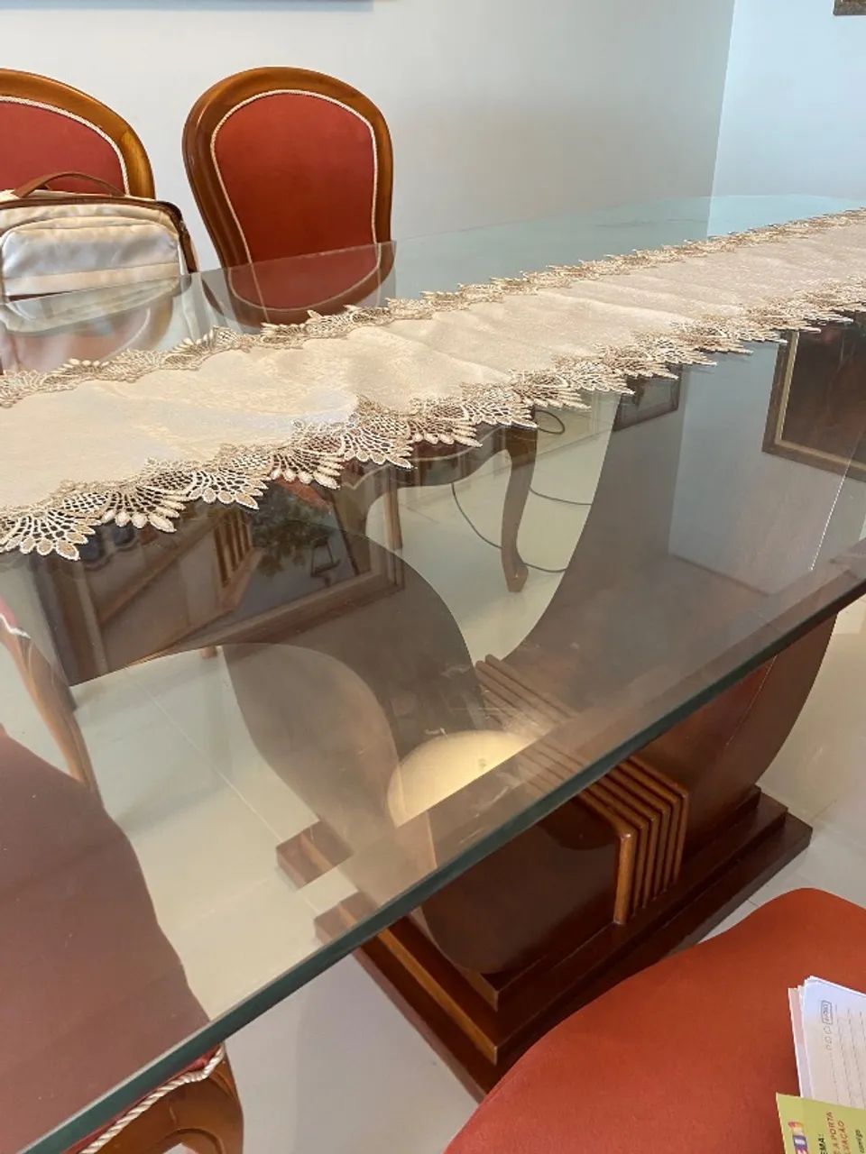 Tampo de mesa de vidro artesanal - Foto 3