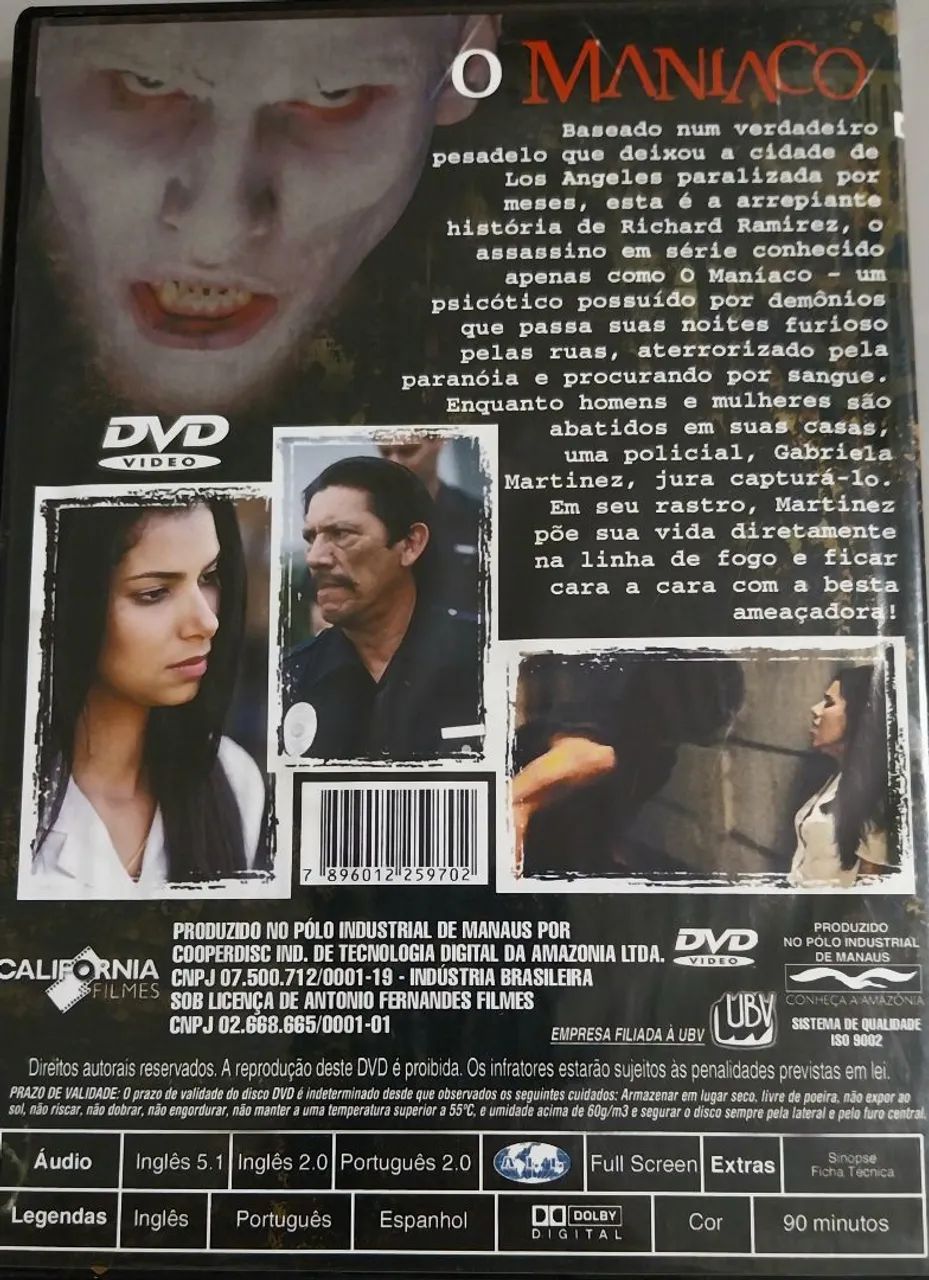 Dvd O Maniaco - Foto 2