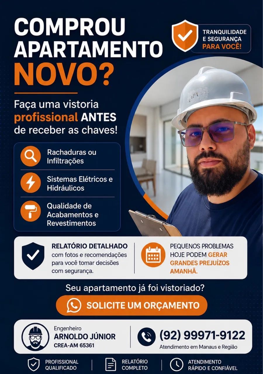 VISTORIA DE IMÓVEL | LAUDO DE ENTREGA 