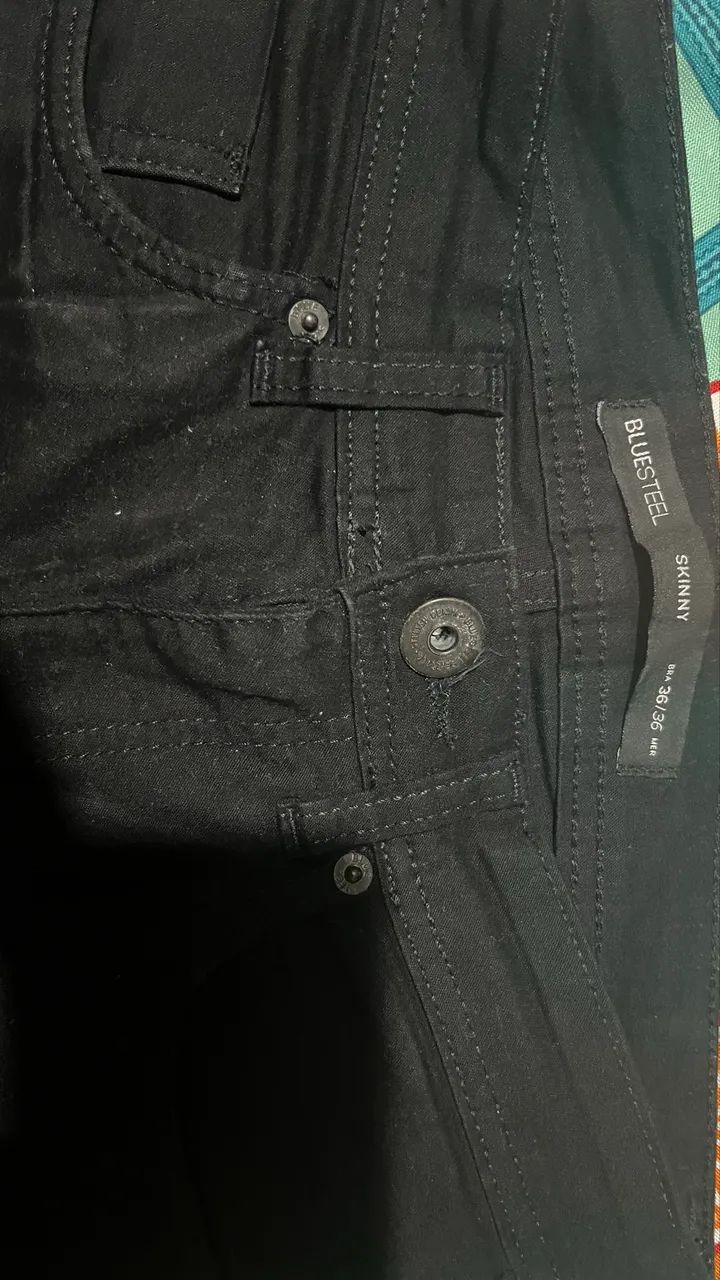 Calça Jeans Preta Masculina