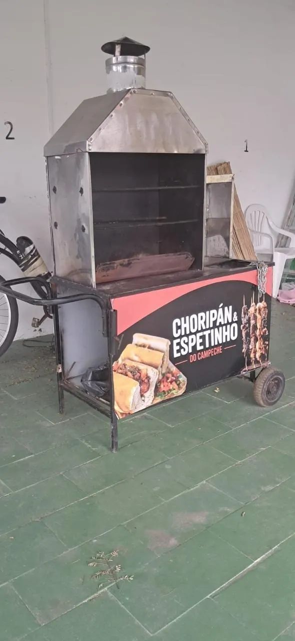 CARRINHO DE CHORIPAN E ESPETINHO PRONTO PARA TRABALHAR - Foto 5