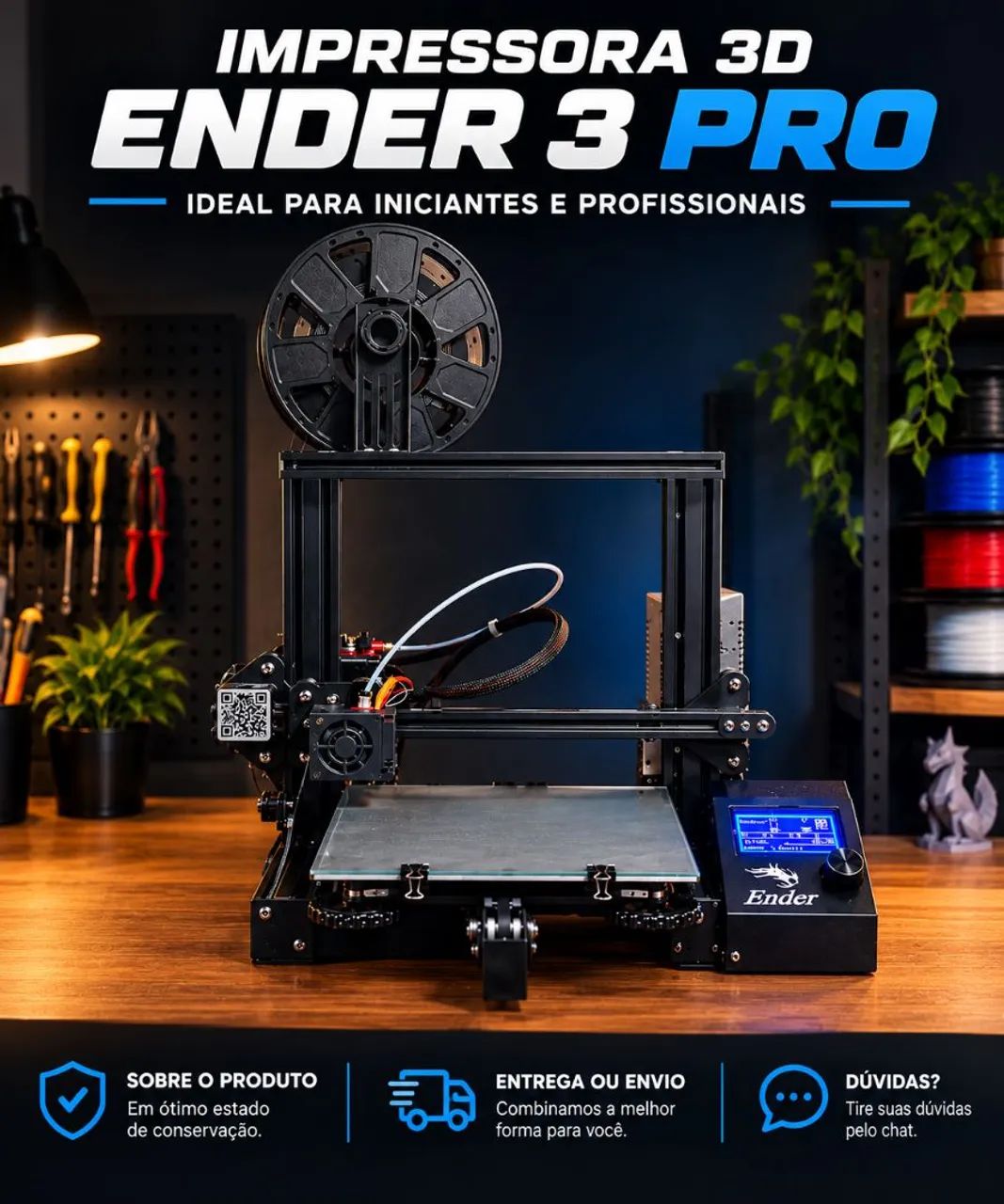 Impressora 3D Eden 3 Pro novissima