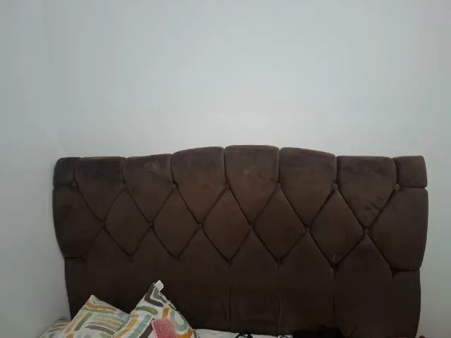 Cabeceira estofada marrom cama queen - Foto 2
