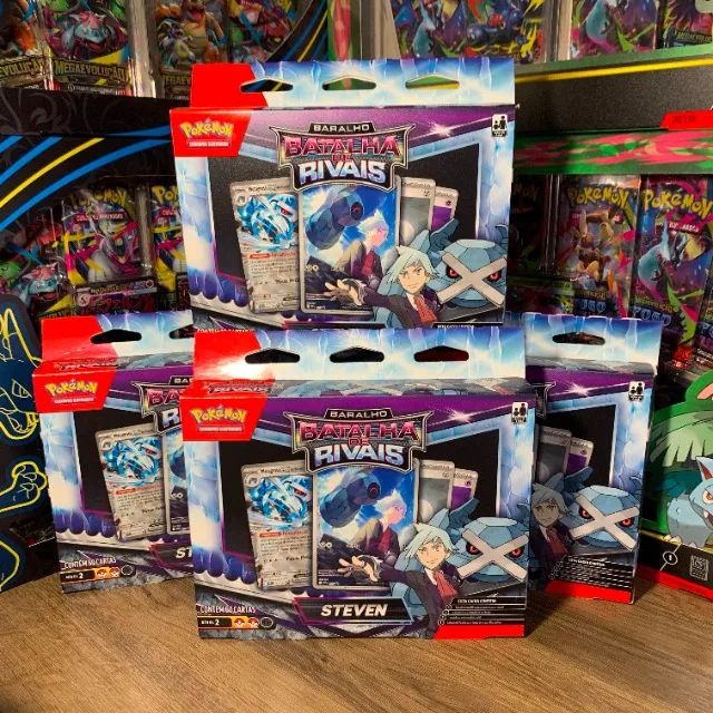 Deck Batalha De Rivais Steven - Pokémon Estampas Ilustradas