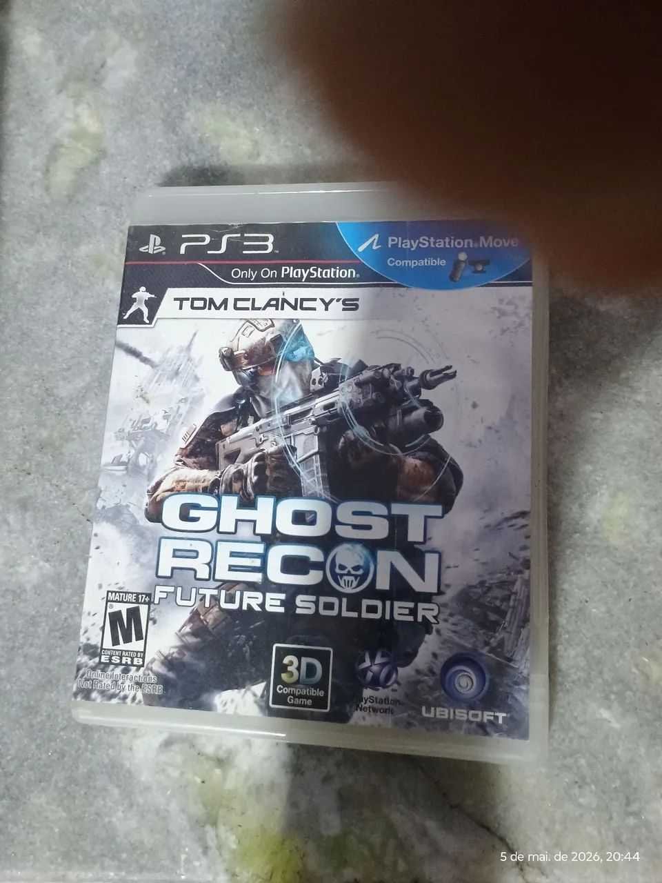 Ghost Recon Future Soldier PS3, capa e cd