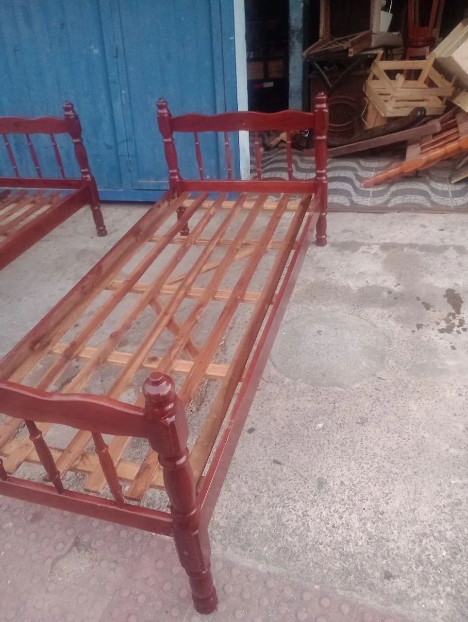 Cama de solteiro de madeira Angelin maciça 399,00 - Foto 2