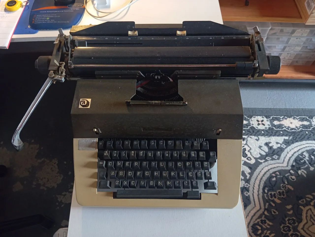 Máquina datilografia antiga