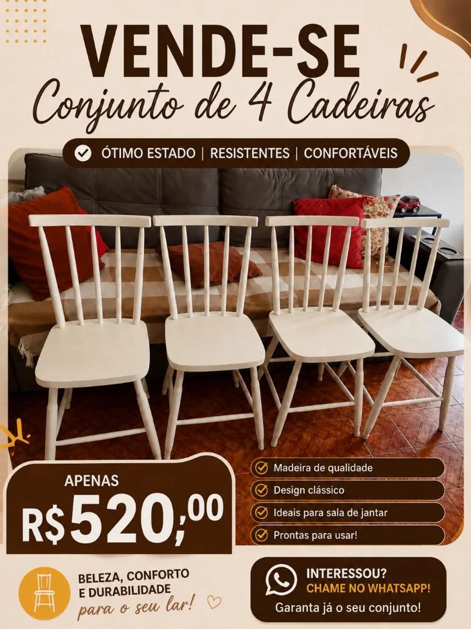 Conjunto de cadeiras 
