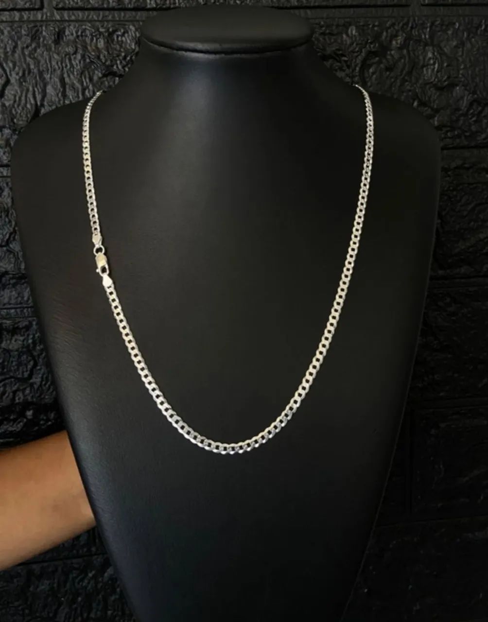 Prata925 Escama De Peixe 4,2mm 70cm 