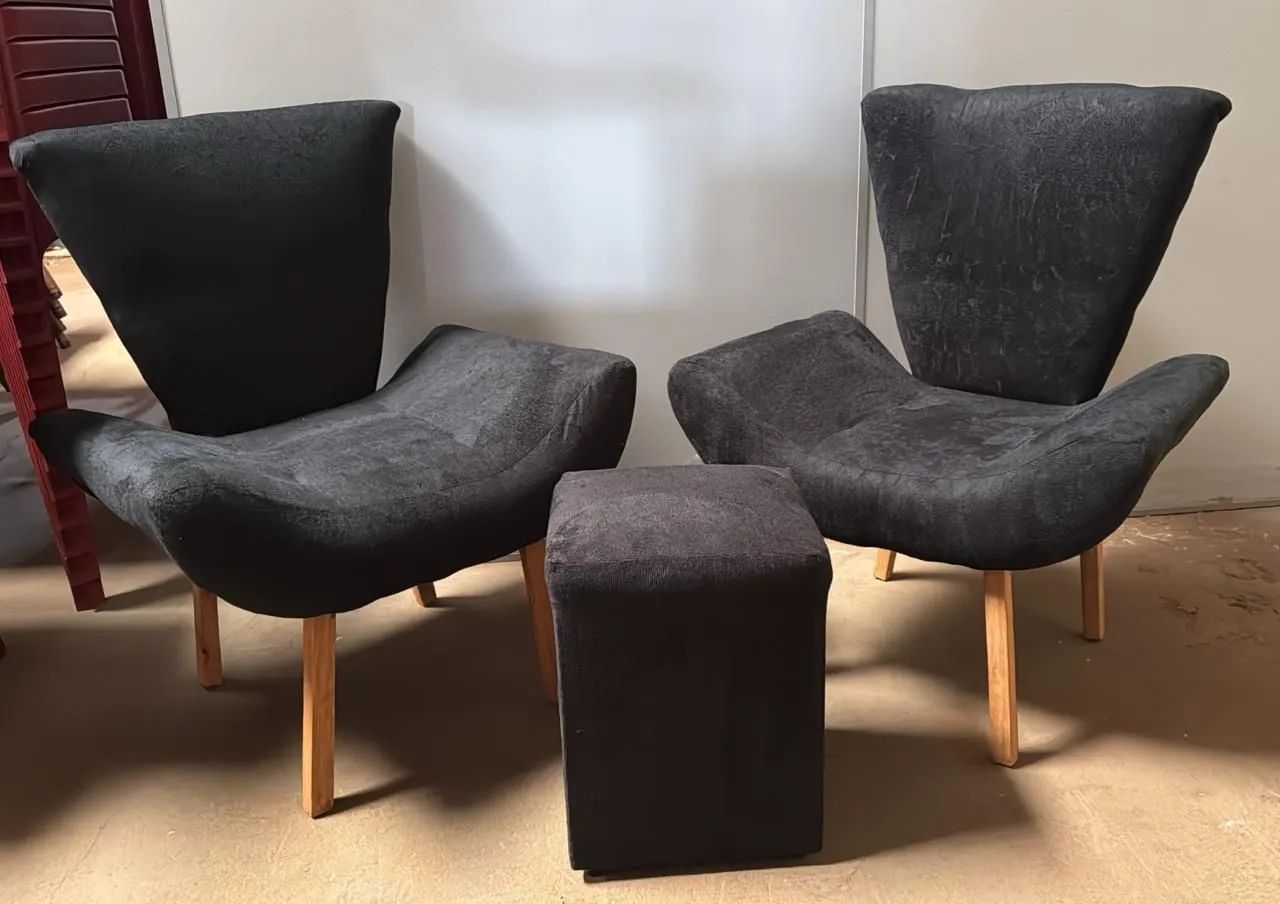 KIT POLTRONA 2 POLTRONA+1 PUFF ENTREGA GRÁTIS  - Foto 2