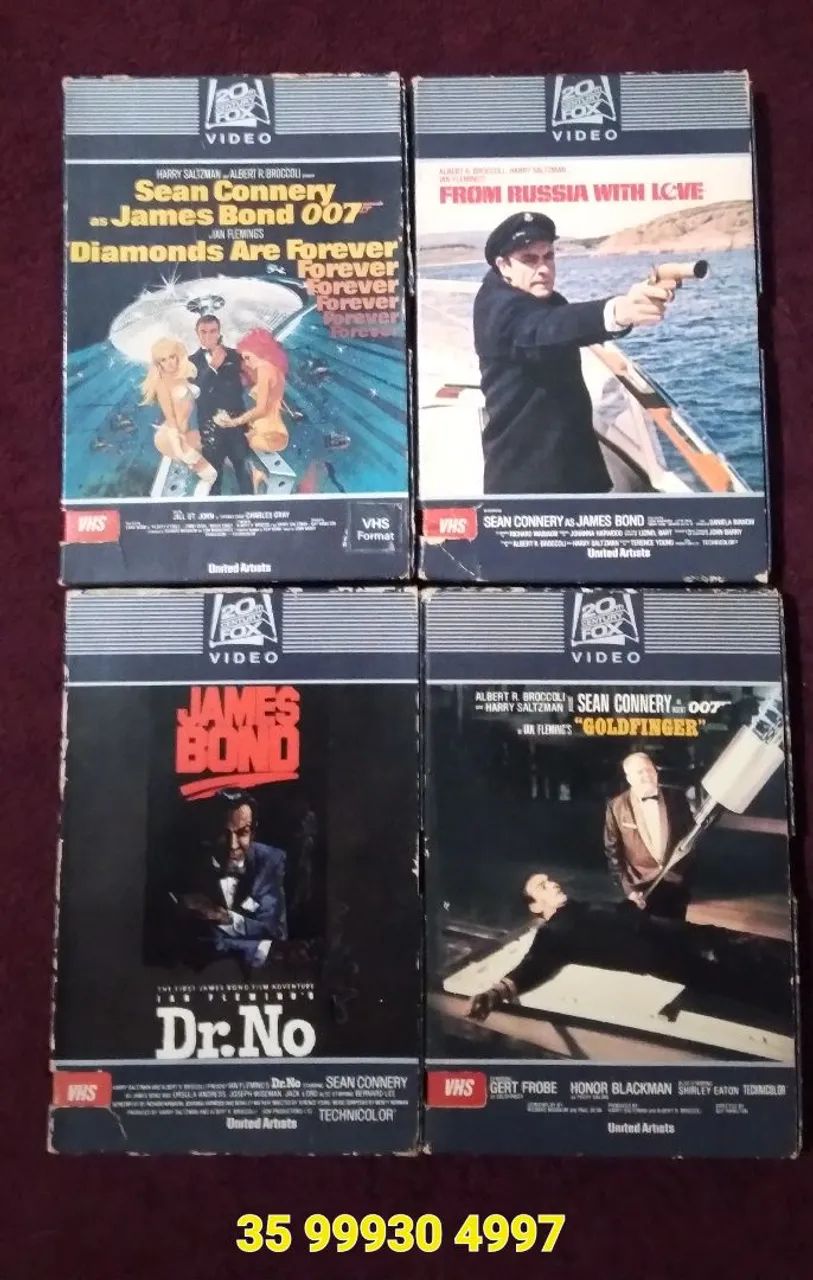 Lote VHS 007 importadas originais