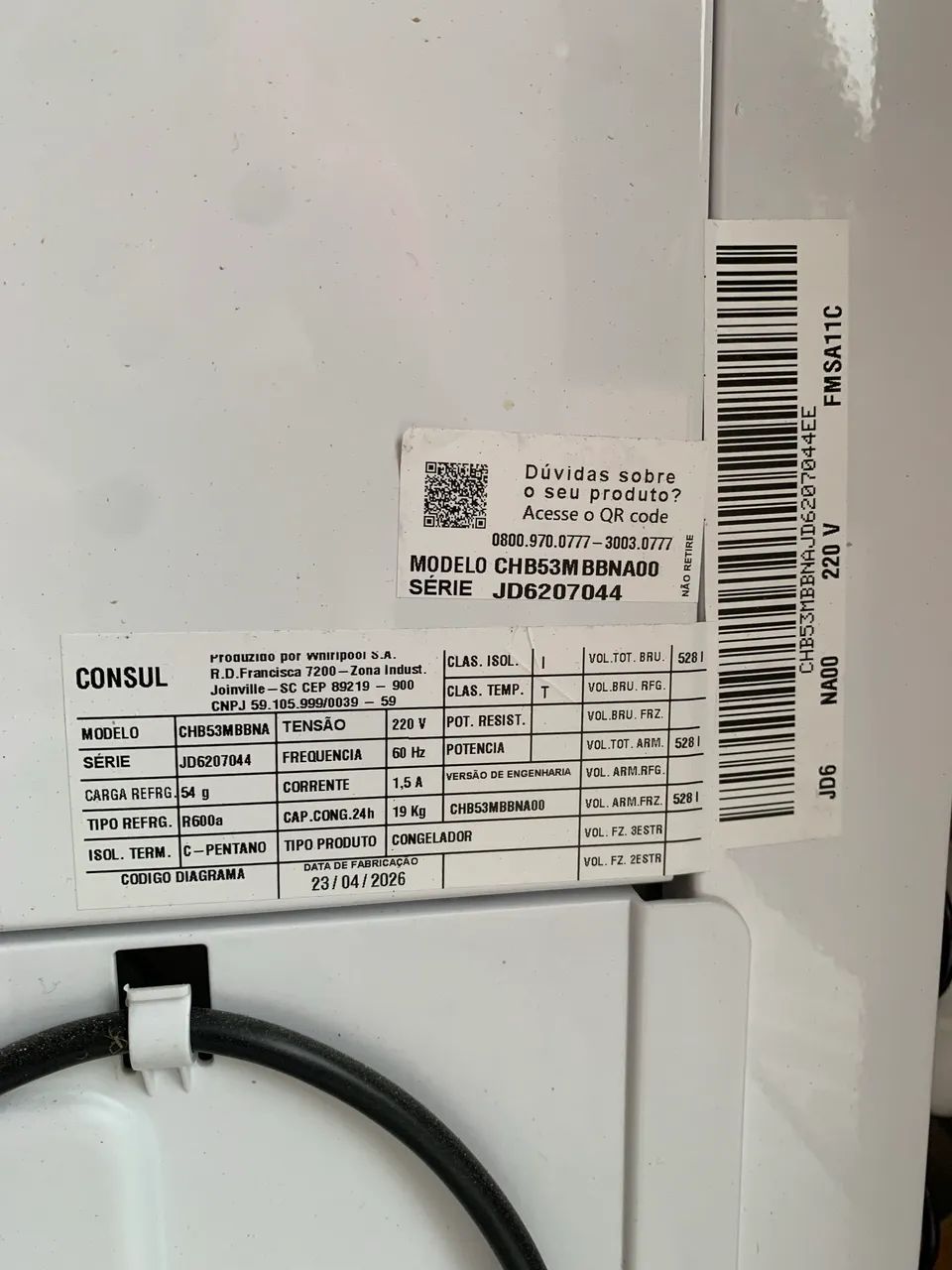 Vendo Freezer cônsul 528 litros NOVO - Foto 3