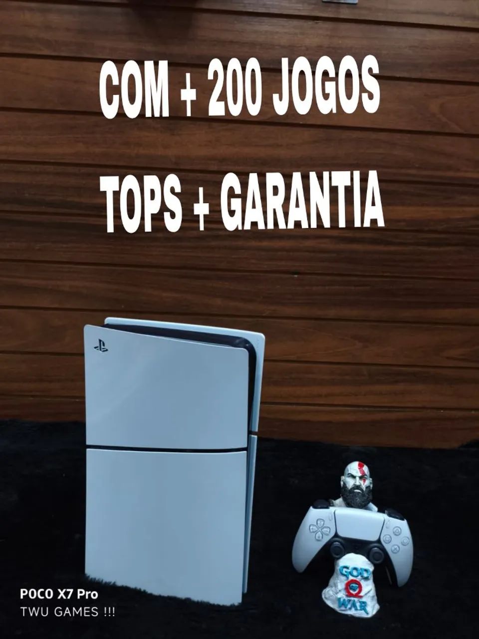 PS5 + 200 jogos tops 