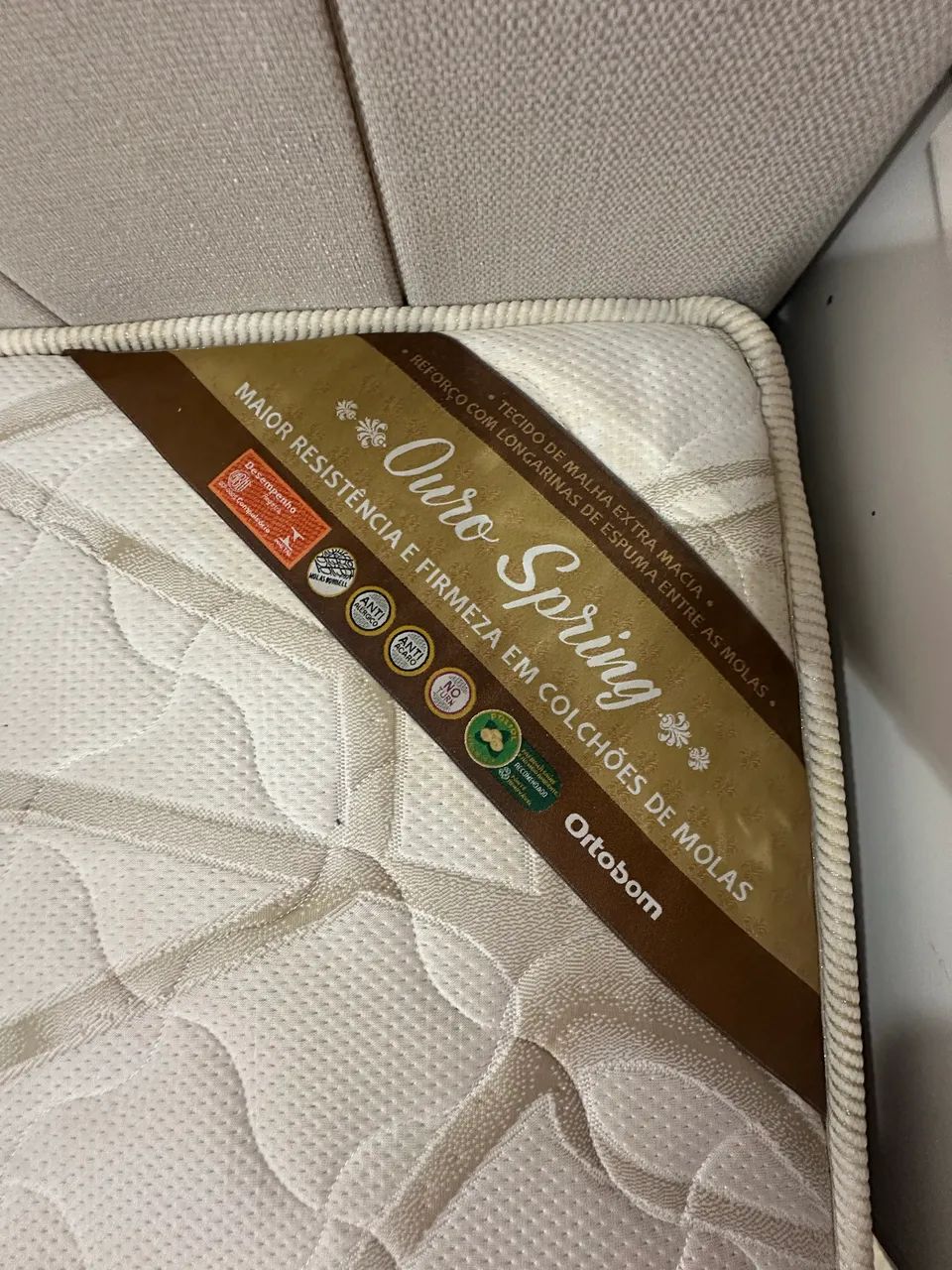 Cama box baú queen + colchão Ouro Spring Ortobom - Foto 4