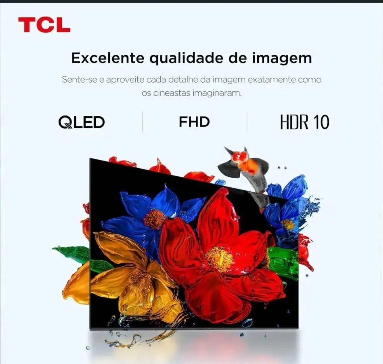Smart TV TCL 32 Polegadas 32S5K HD QLED WiFi Bluetooth 2 HDMI HDR10 Do<br>R$ 959,04<br>Magalu - Foto 2