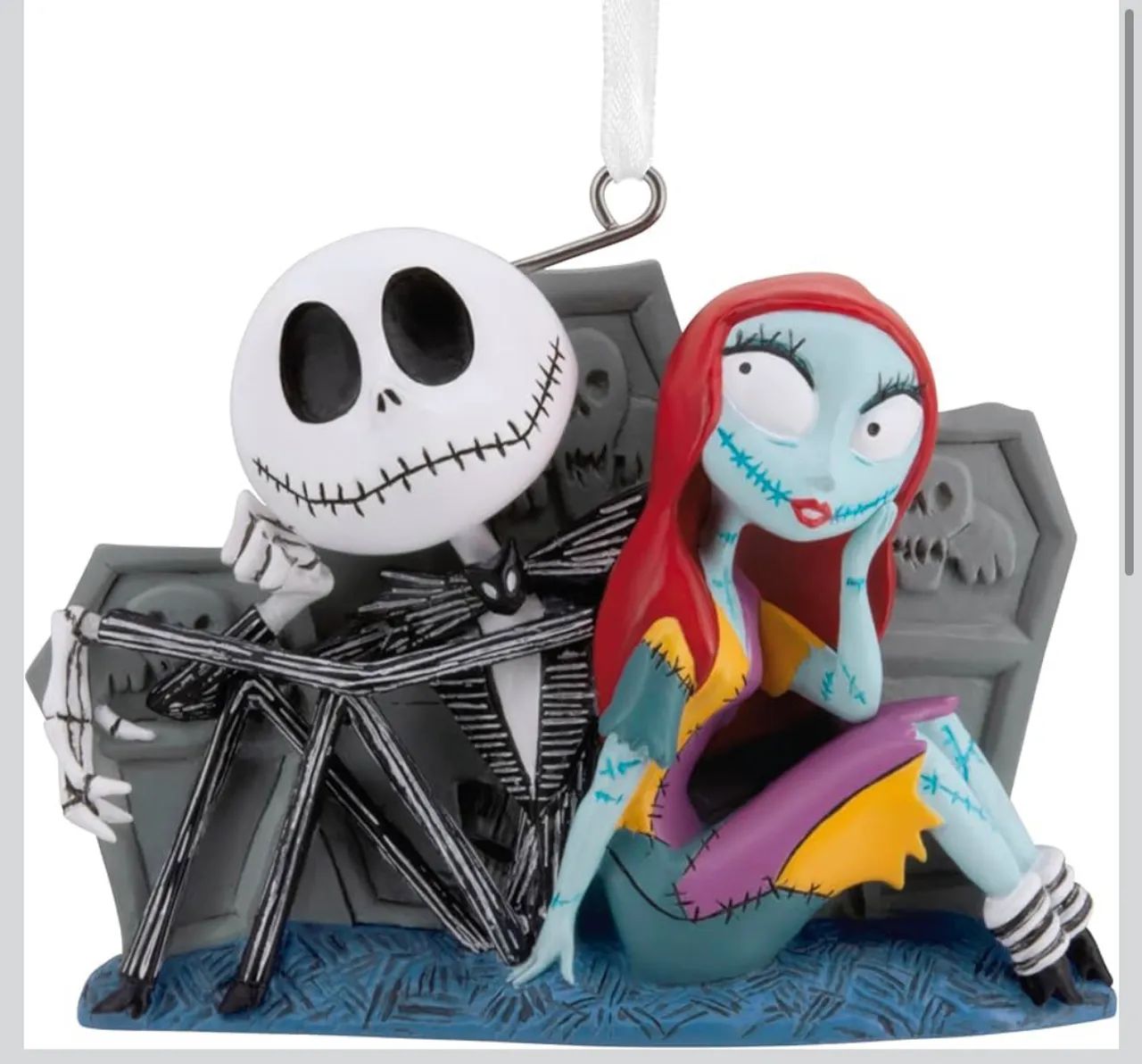 Hallmark Enfeite de Natal de Jack e Sally Disney  - Foto 2