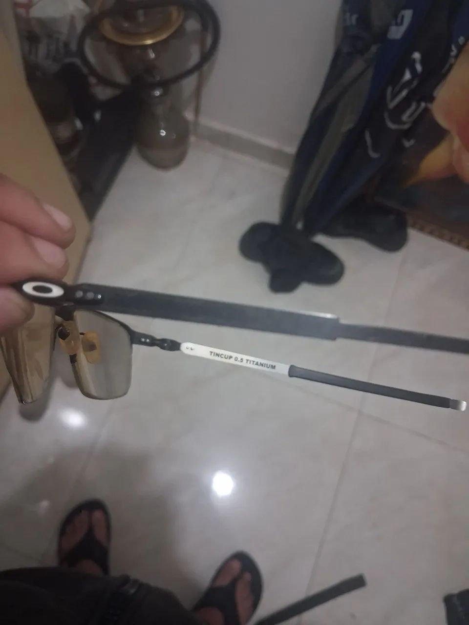 Oculos Oakley de Grau Original Titanium - Foto 3