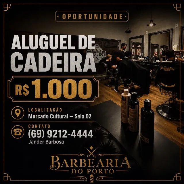ALUGUEL DE CADEIRA/BARBEARIA