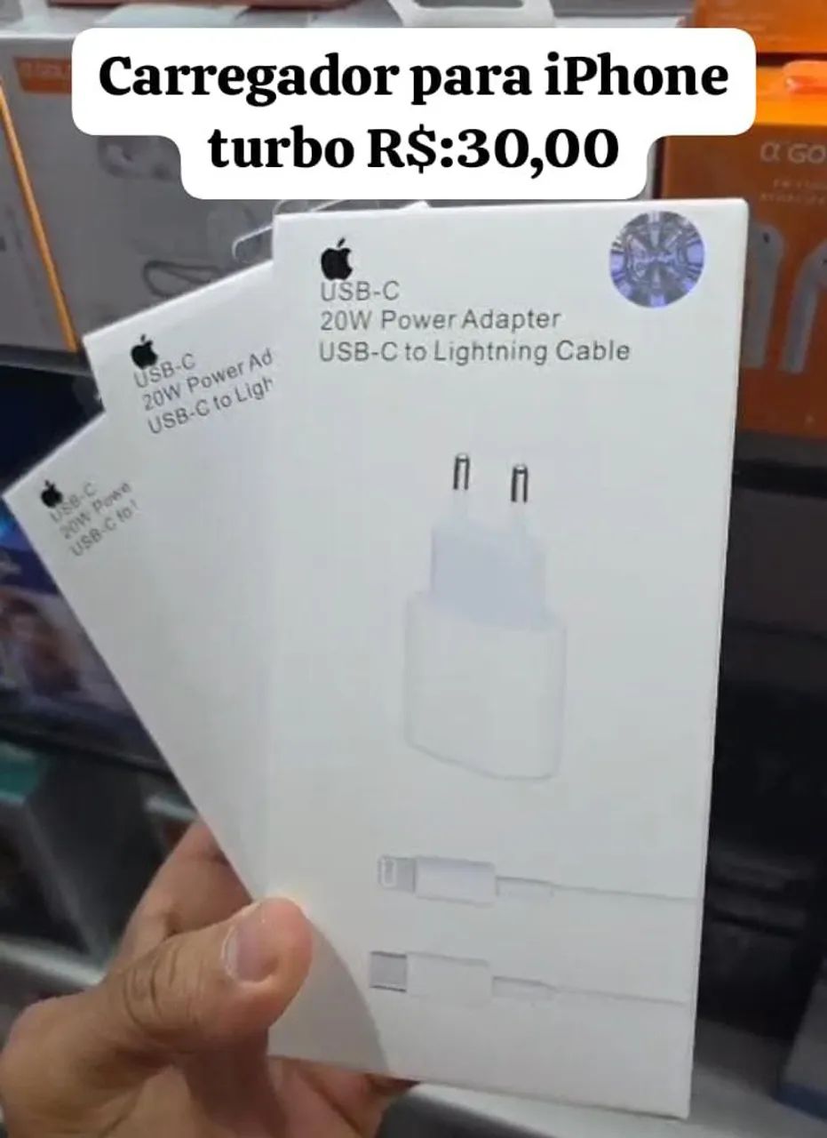 Carregador pra iPhone turbo