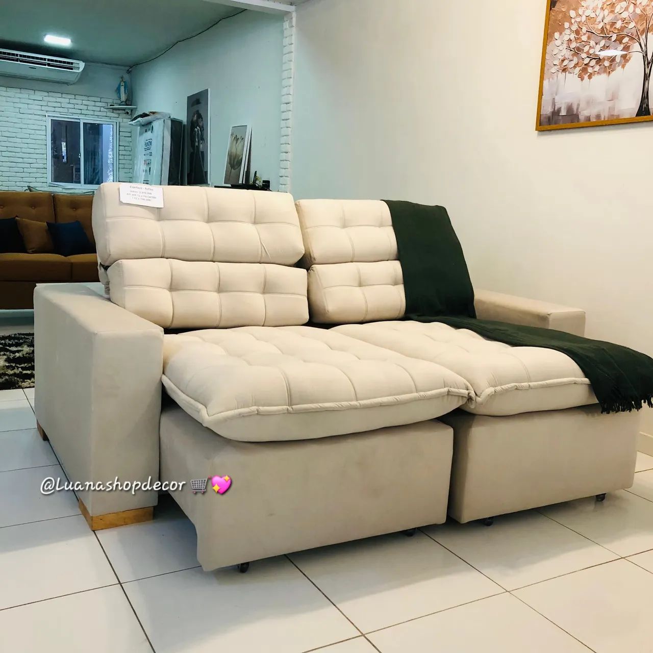 Sofá Retrátil e Reclinável Confort Luxo - Foto 2