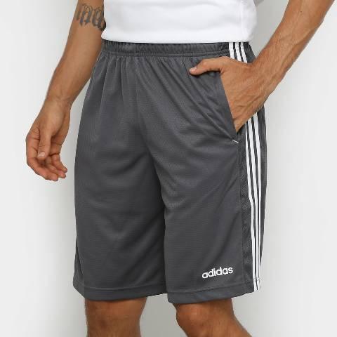 bermuda adidas essentials 3s mesh masculina