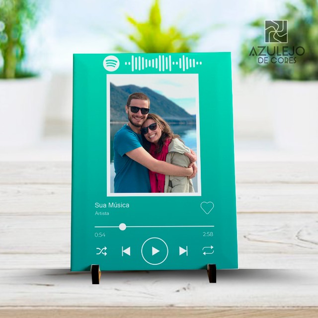 Azulejo Personalizado Quadro Spotify