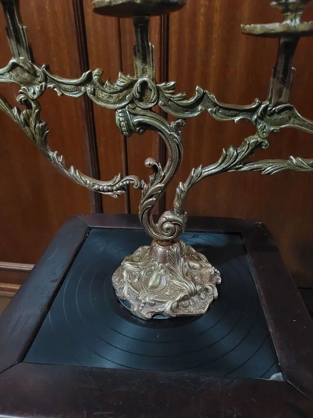 CANDELABRO ANTIGO IMPÉRIO EM BRONZE  - Foto 3