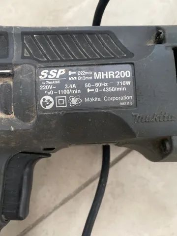 MARTELO / MARTELETE ROTATIVO SSP MAKITA MHR - 200 - Foto 3