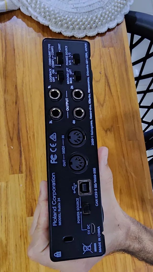 Interface de áudio Roland Instrumentos musicais Jardim do Ingá