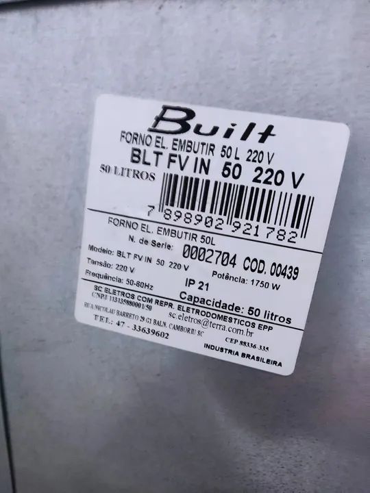 Forno Elétrico 50 ltrs Built - Foto 4