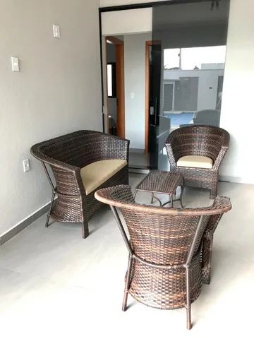 Conjunto Sofá e Poltronas em Junco - Foto 4