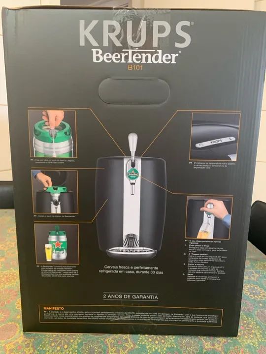 Chopeira Krups Heineken B101 Preto Por 5L - Foto 3